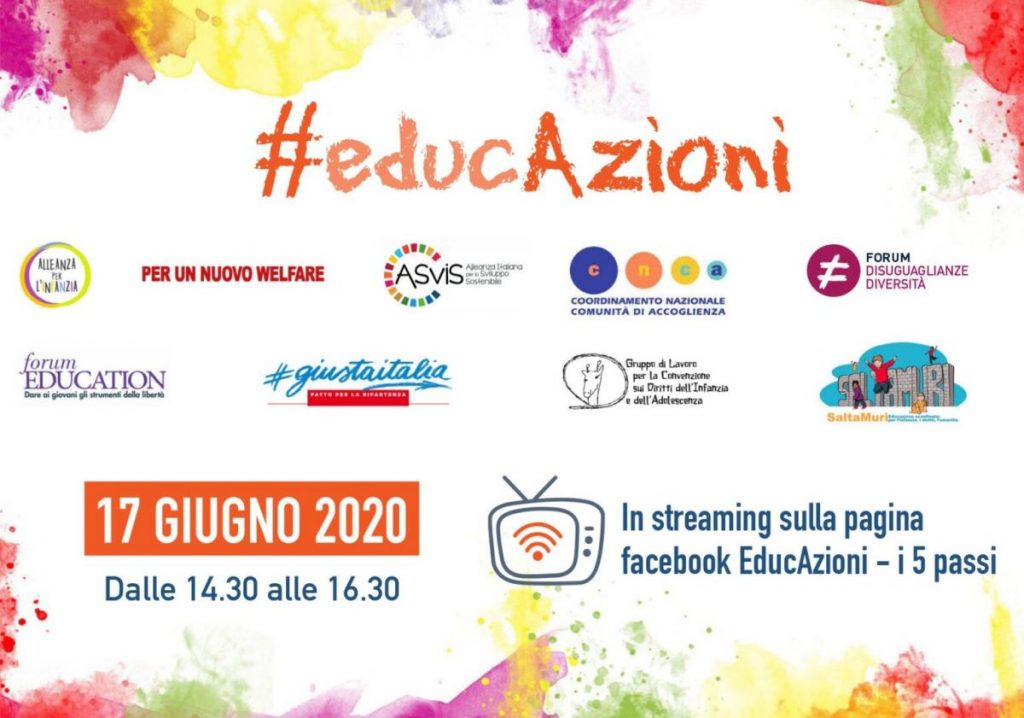 Grafica lancioevento 1536x1076 1 1200x841 - #EducAzioni - Nuovo documento per i diritti dell’infanzia e dell’adolescenza - AAA