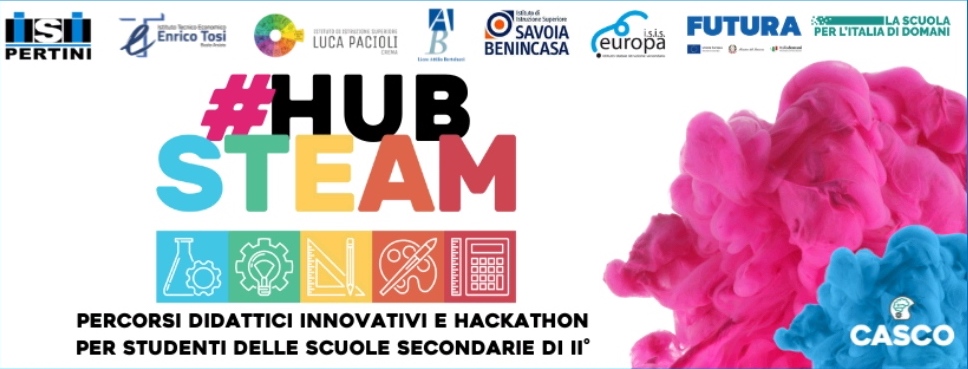 loghi - Arriva #HUBSTEAM, il nuovo progetto di Gruppo Scuola - CASCO - AAA
